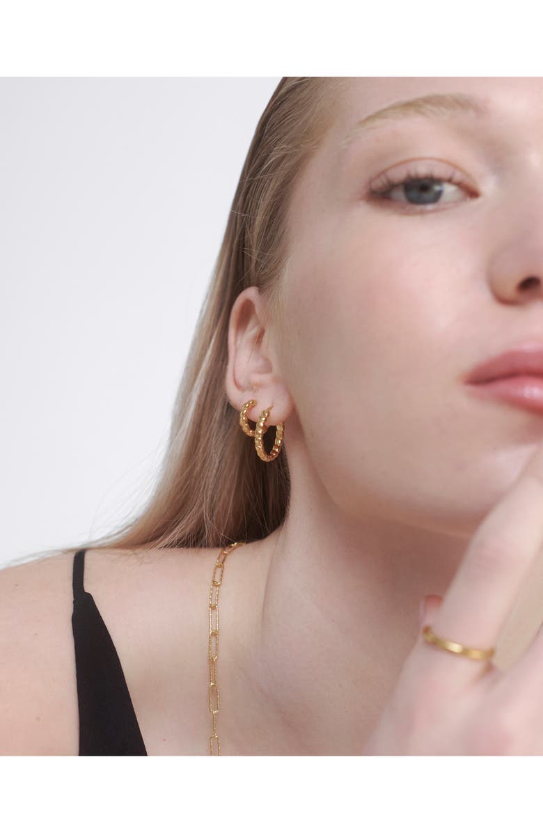 Monica Vinader Nura Teardrop Huggie Hoop Earrings, Alternate, color, 