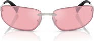 Miu Miu 69mm Oversize Oval Sunglasses
