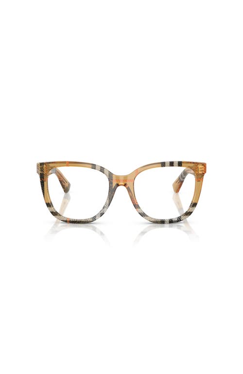 Burberry 51mm Square Optical Glasses In Brown