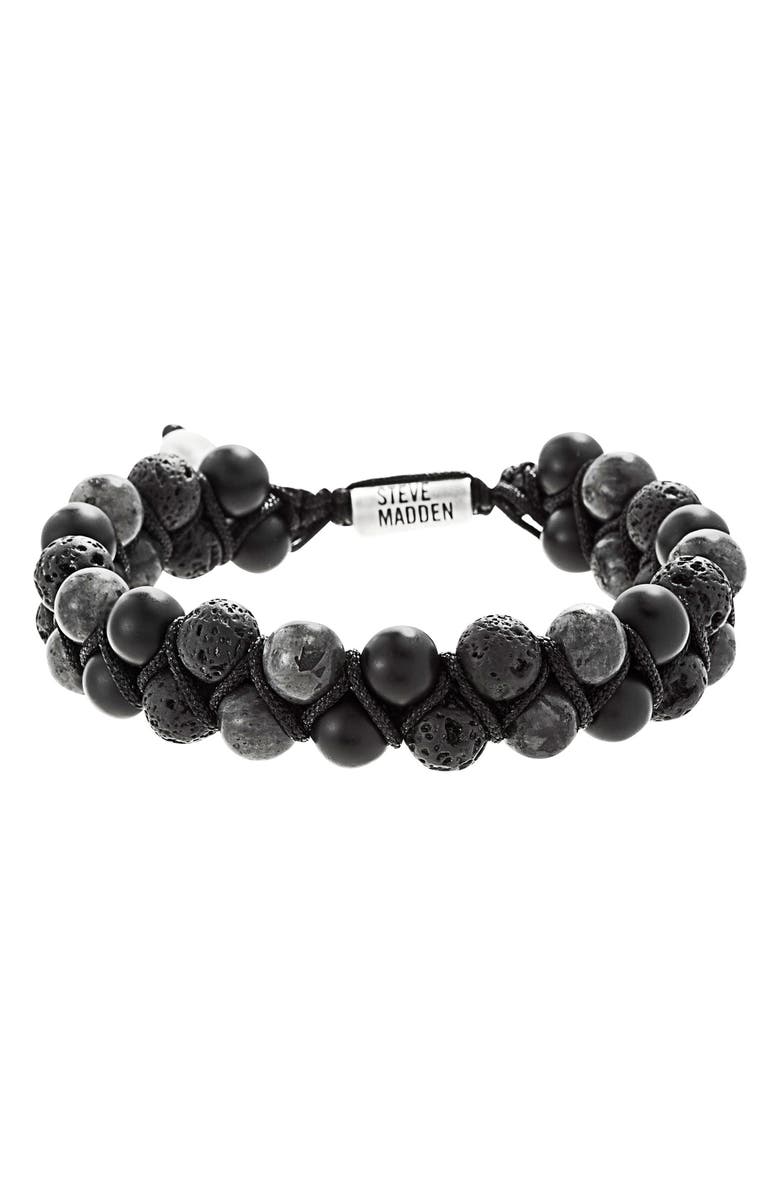 Steve Madden Stone Bead Bracelet, Main, color,