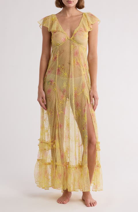 Postcard From Paris Sheer Maxi Dress