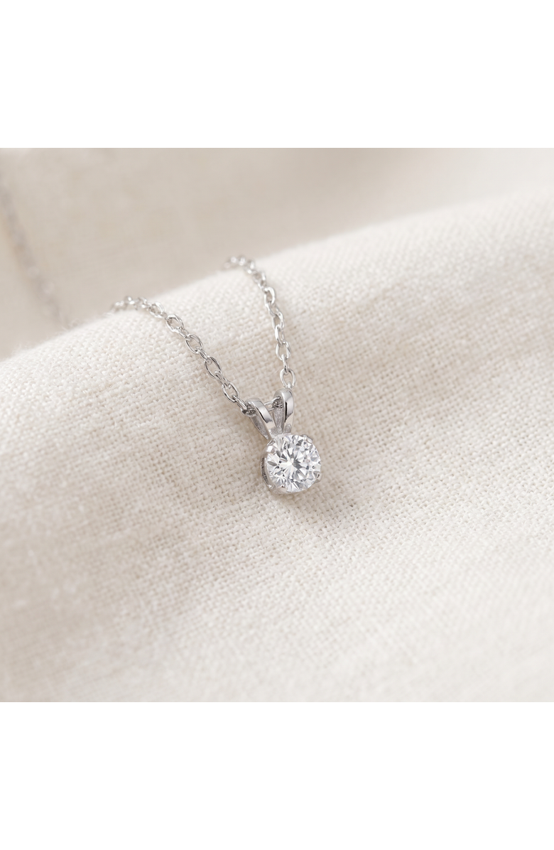 Bliss Diamond 1/3ct Lab Grown Diamond Round Solitaire Pendant 14K Gold, Alternate, color, 14K White Gold