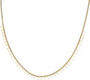 Spero London Multiple Star Sterling Silver Station Necklace