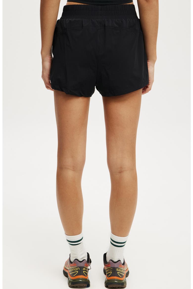 Women's Active On The Fly Curve Short, Alternate, color, Black