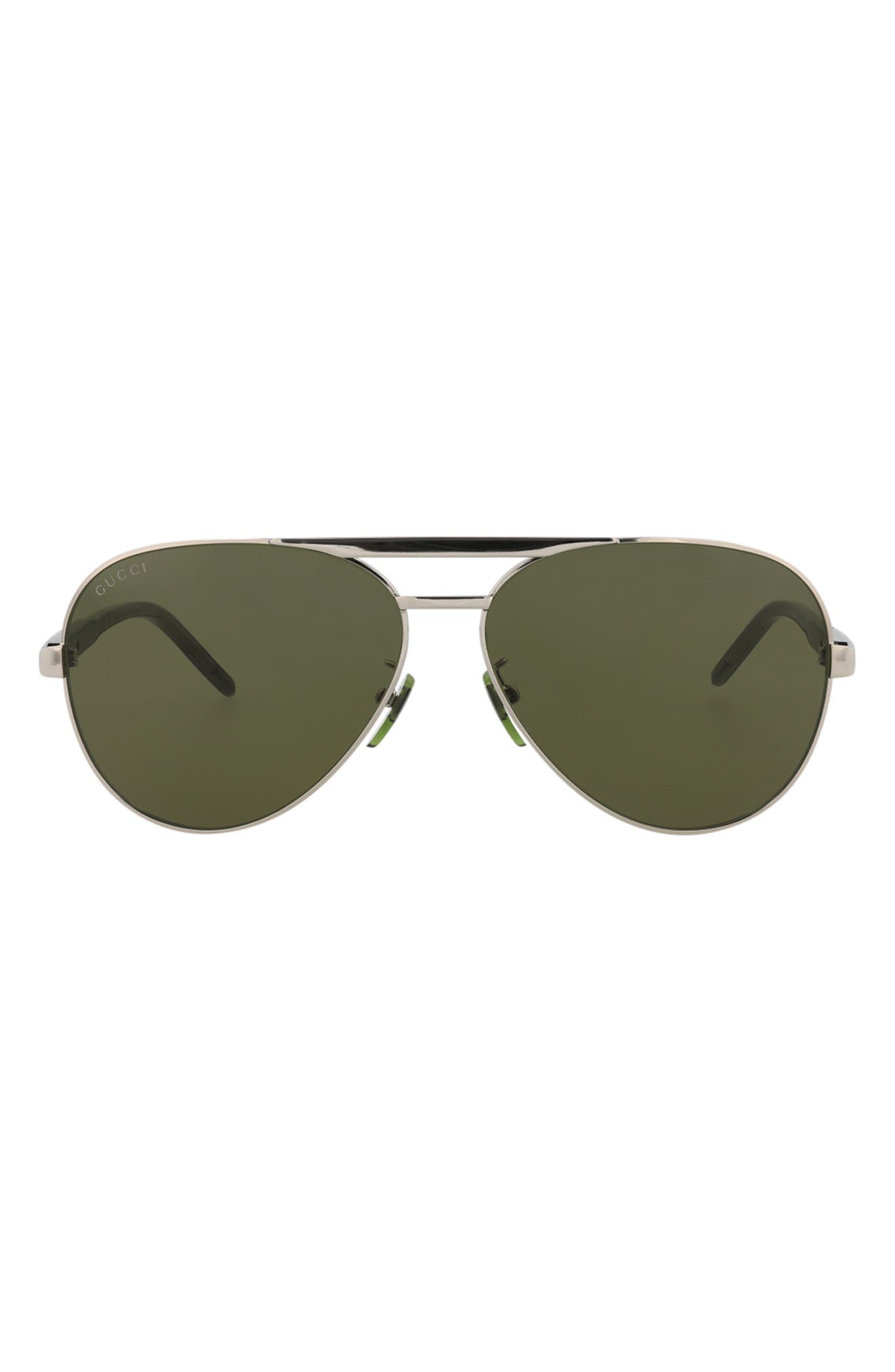 Gucci 60mm Aviator Sunglasses