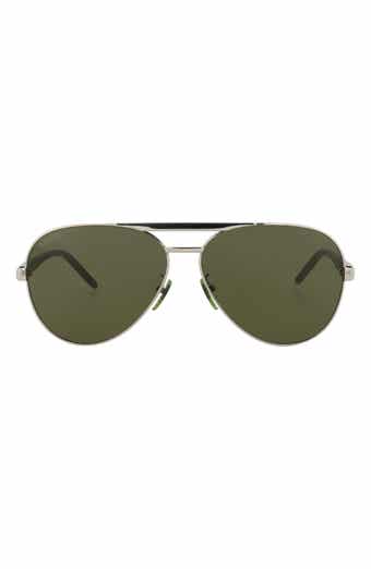 Gucci 60mm Aviator Sunglasses