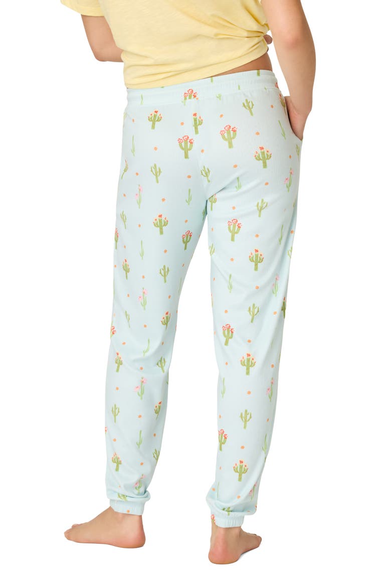Feelin Prickly Pajama Pants, Alternate, color, TINTED AQUA