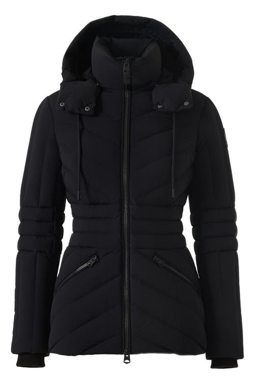 Mackage Nadia-sh Quilted Shearling Jacket In Black