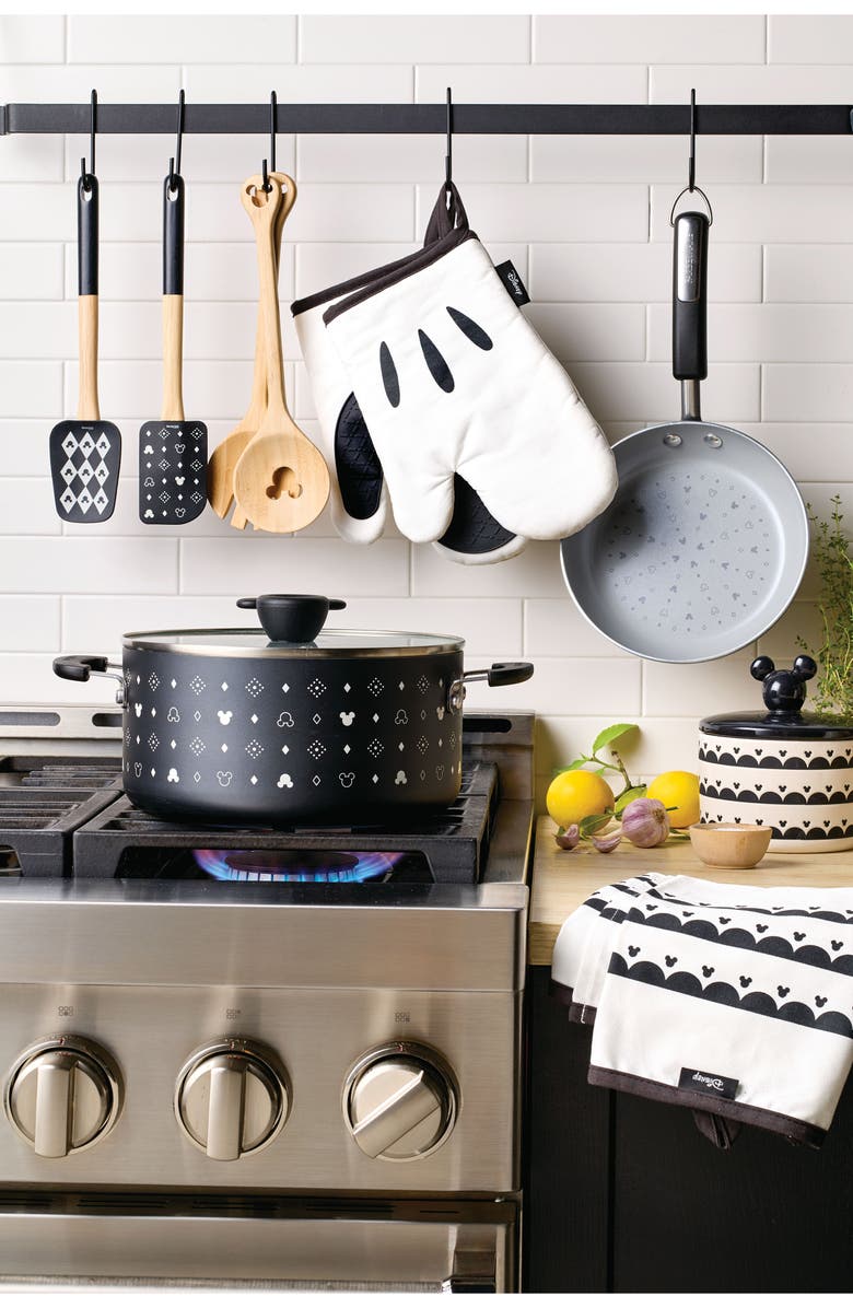 Disney Mickey Head Ceramic Jar, Alternate, color, Black/ White