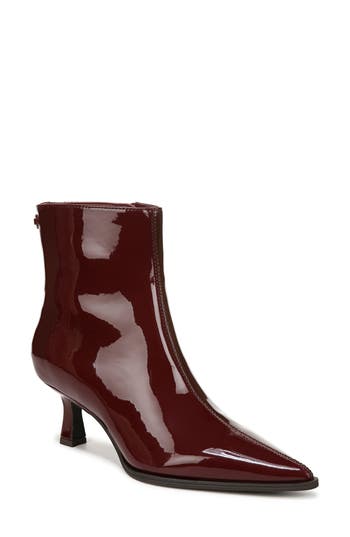 Circus Ny By Sam Edelman Women's Yuki Kitten-heel Pointed-toe Booties In Chianti/deep Pecan