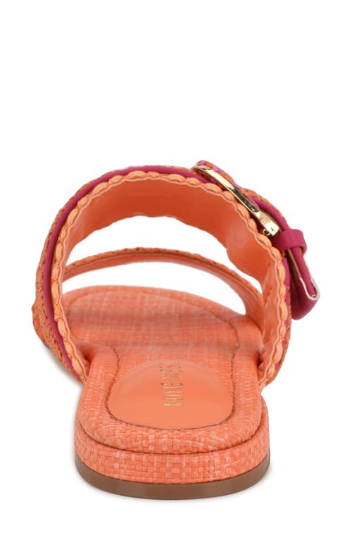 Nine West Sameey Two-strap Sandal In Orange
