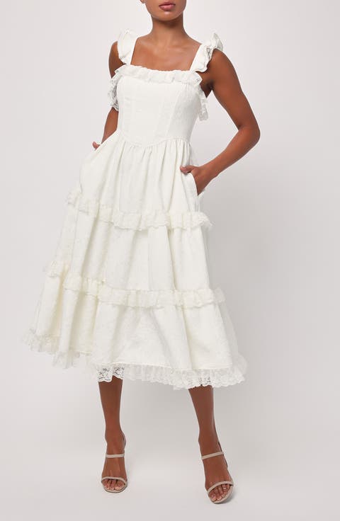 Serenity Jacquard Midi Dress