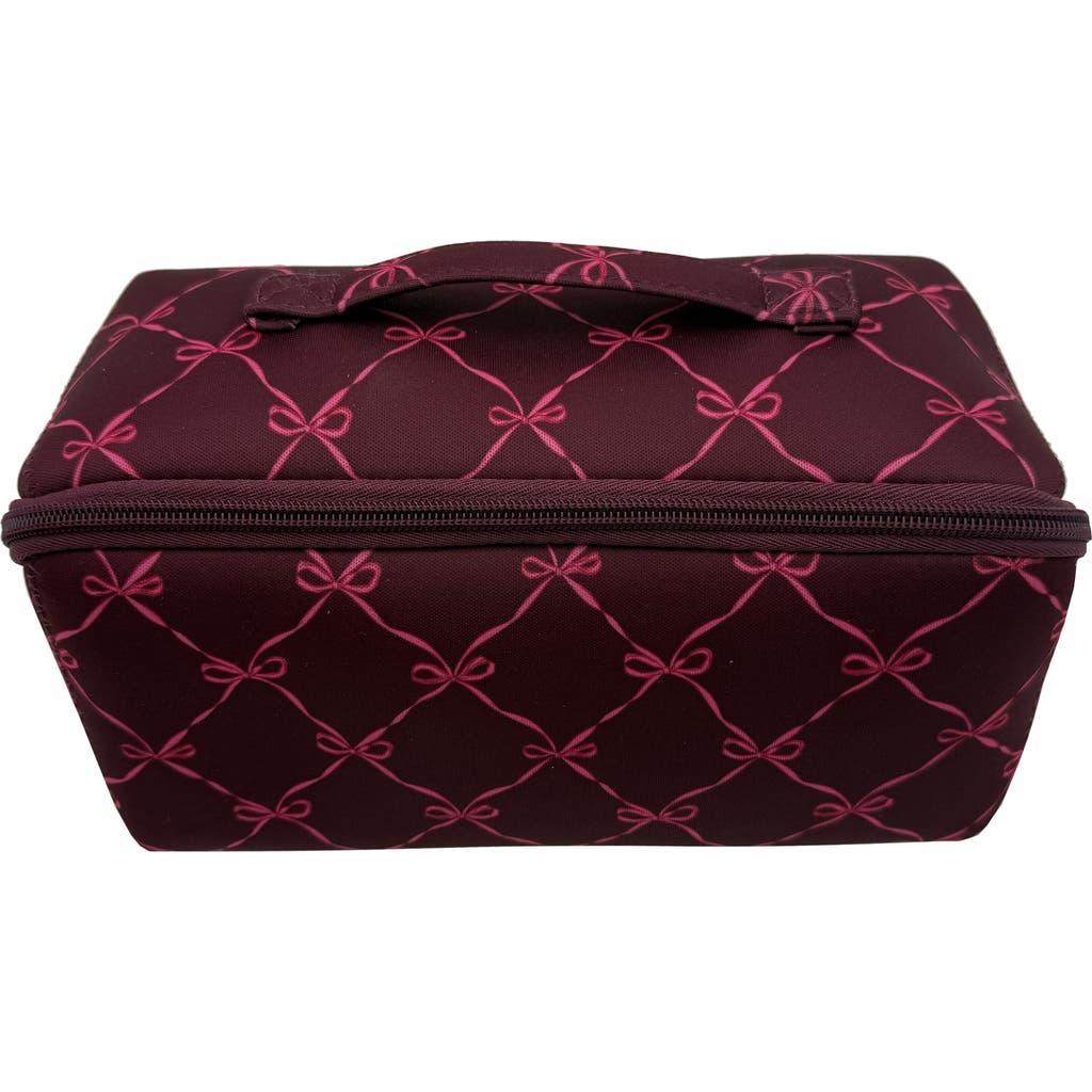 Mytagalongs Khatie Large Cosmetic Case In Burgundy