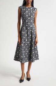 Veronica Beard Dulce Stretch Cotton Dress