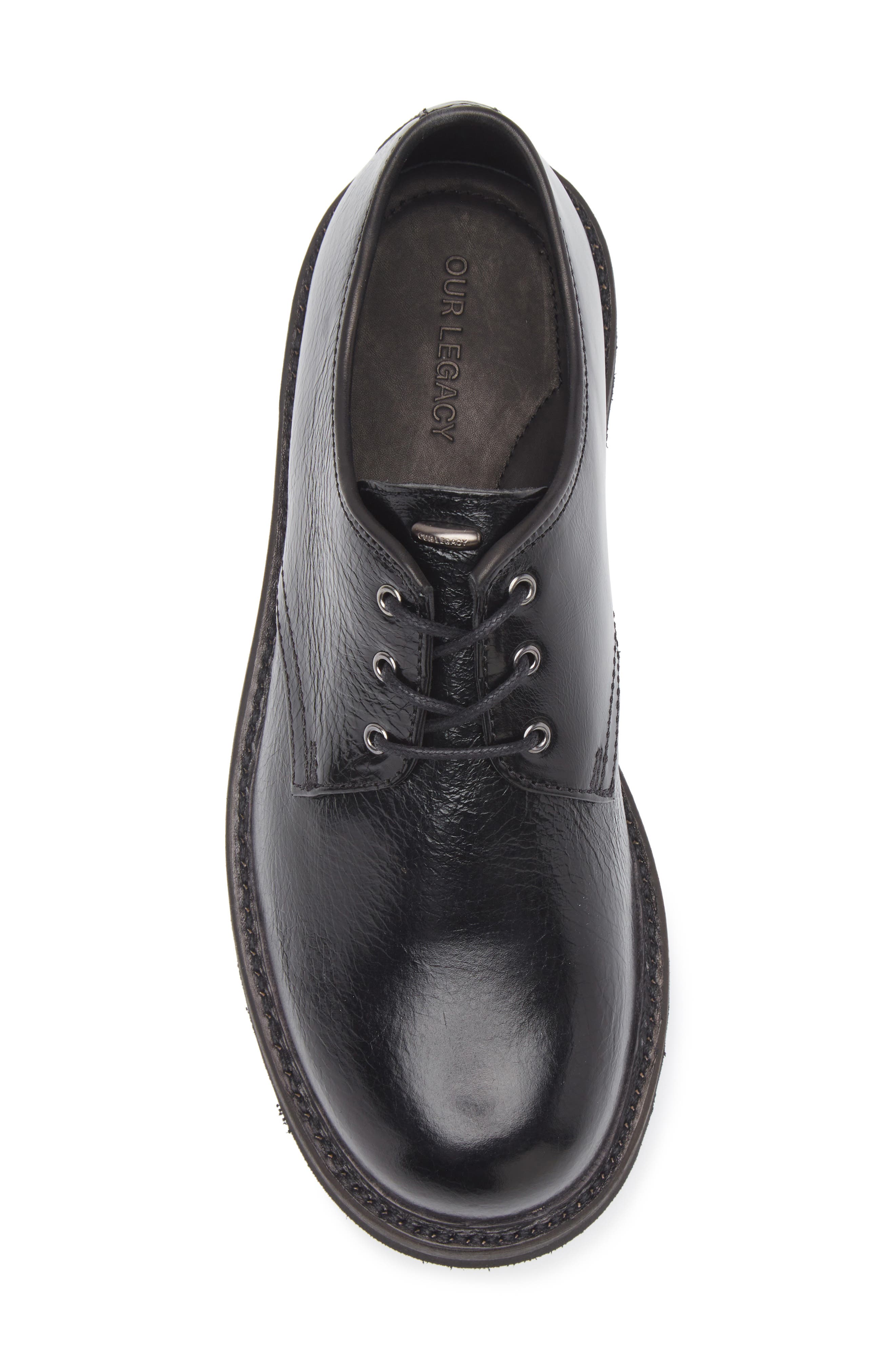 OUR LEGACY Trampler Cracked Patent Leather Derby, Alternate, color, 