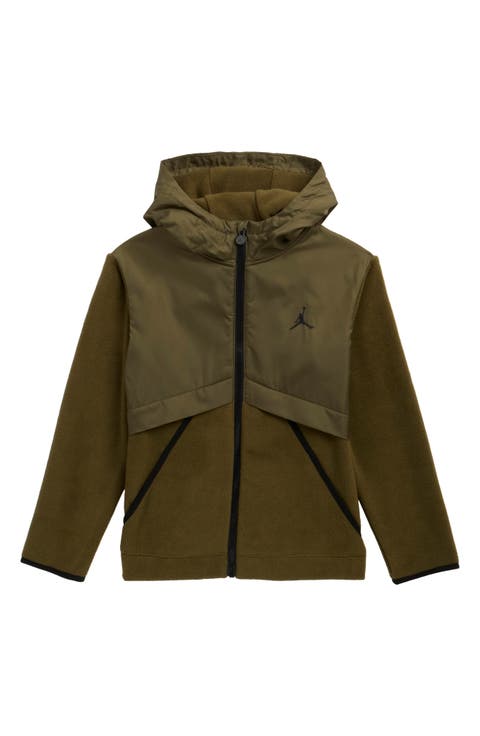 Kids' Mixed Media Fleece Jacket (Big Kid)