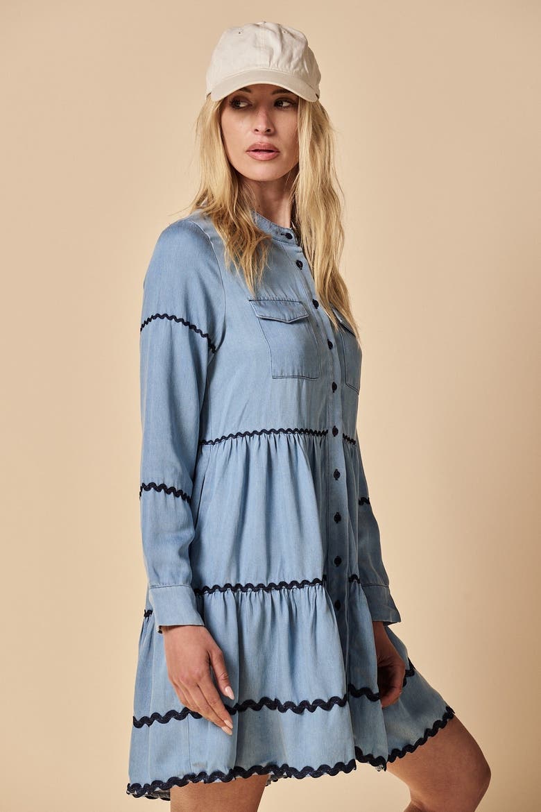 The Simone Dress, Alternate, color, Denim