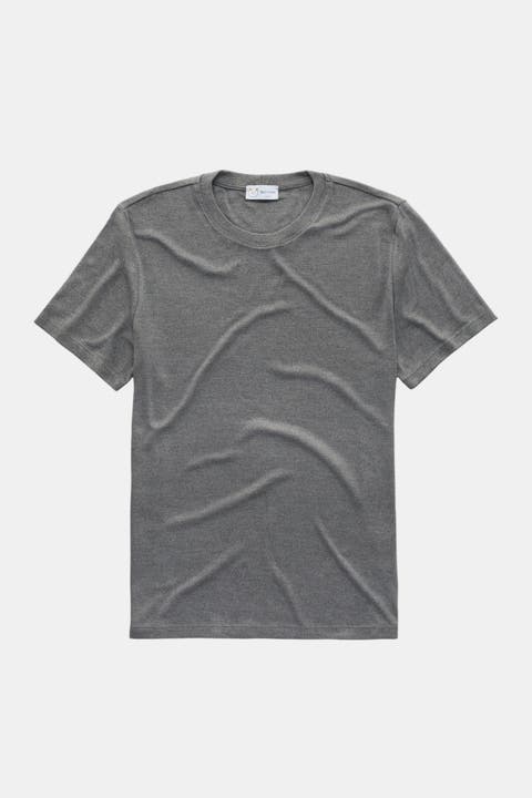 Heavyweight Viscose Interlock Short Sleeve Crewneck