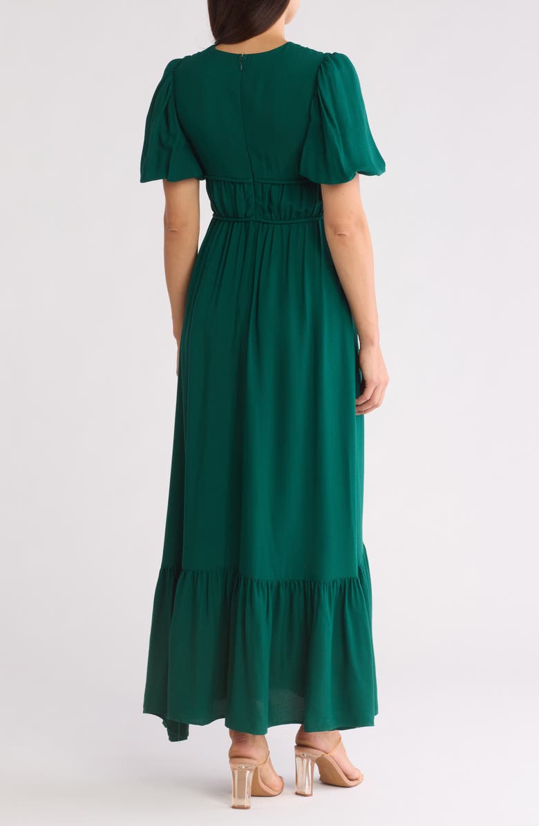 BY DESIGN Eden Puff Sleeve Maxi Dress, Alternate, color, Botanical Garden