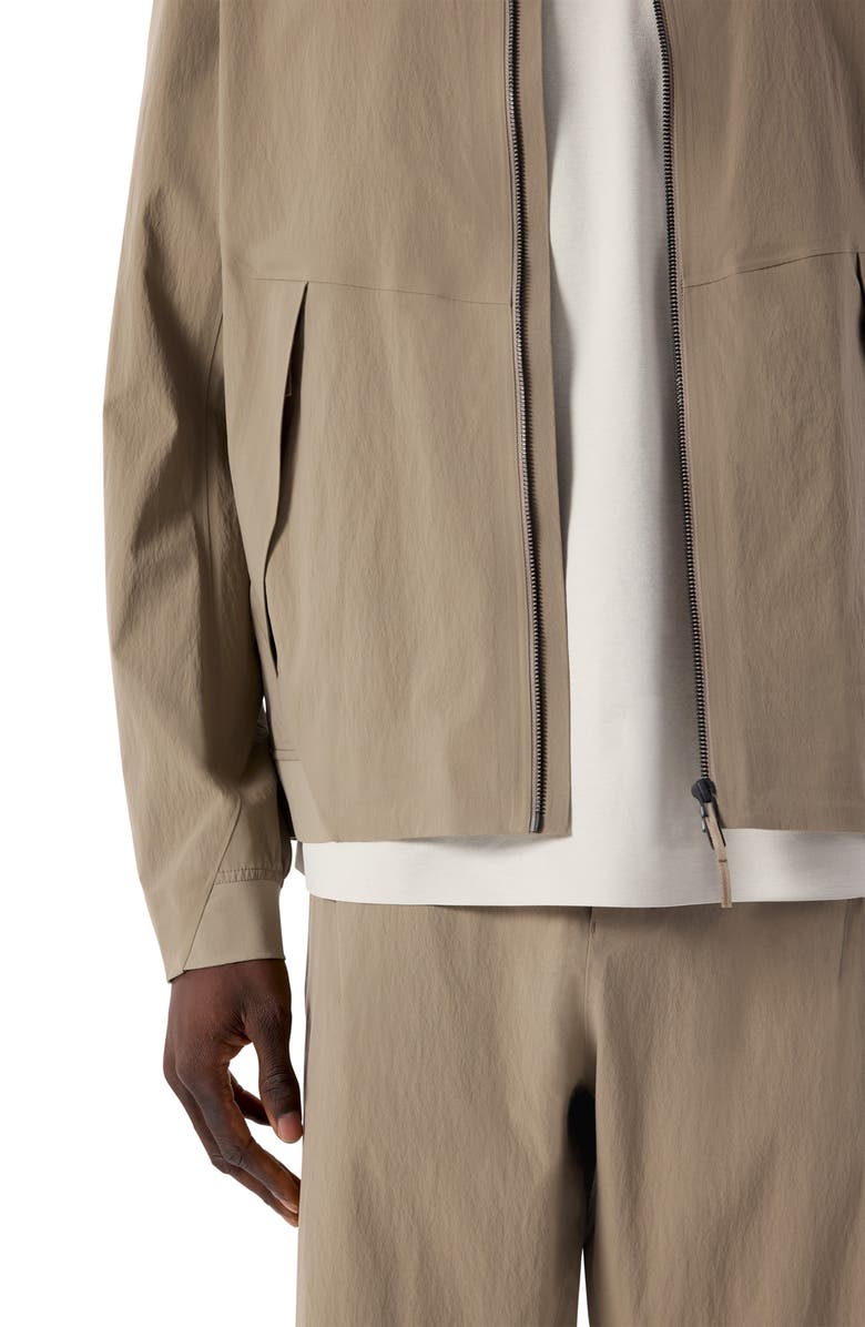 Veilance Diode Stretch Nylon Bomber Jacket, Alternate, color, Beige