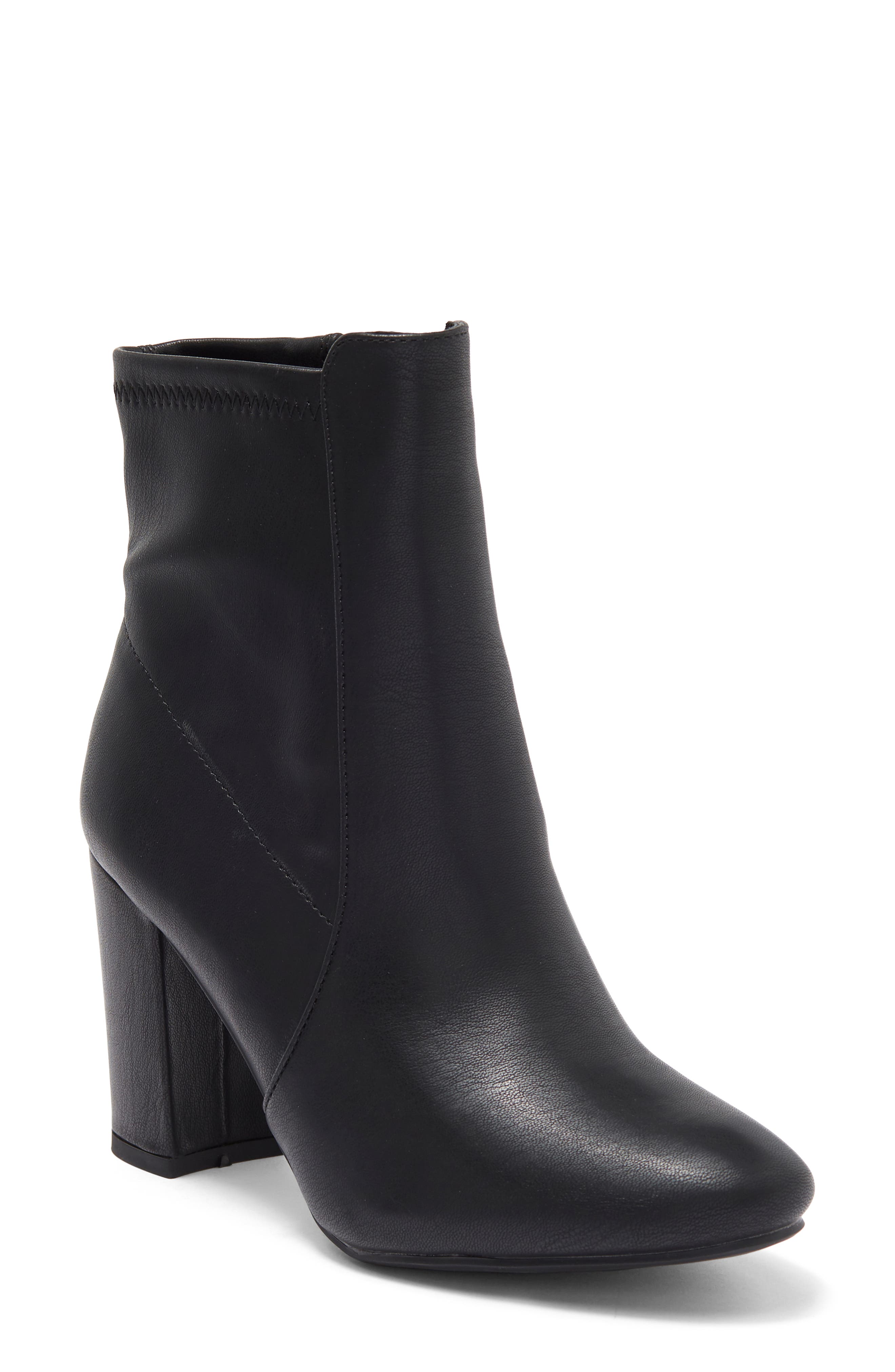 TOP MODA Snakeskin Embossed Ankle Boot, Main, color, 