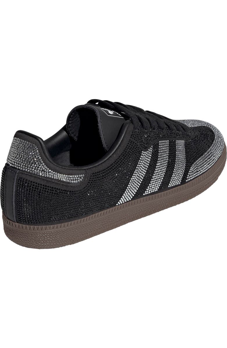 adidas Samba OG Crystal Embellished Sneaker, Alternate, color, Black/ Black/ White