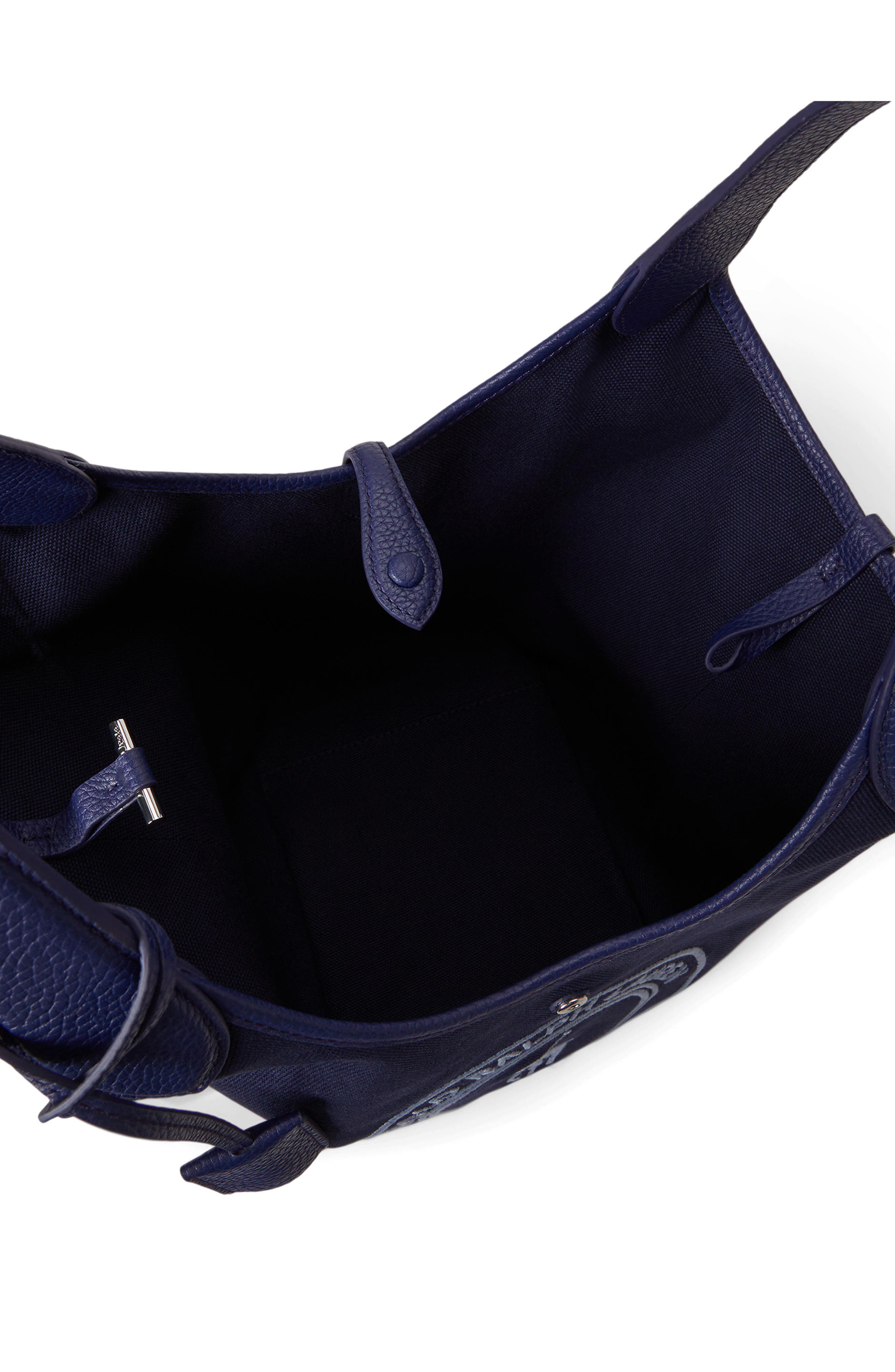 Polo Play Crest Canvas Tote, Alternate, color, NEWPORT NAVY