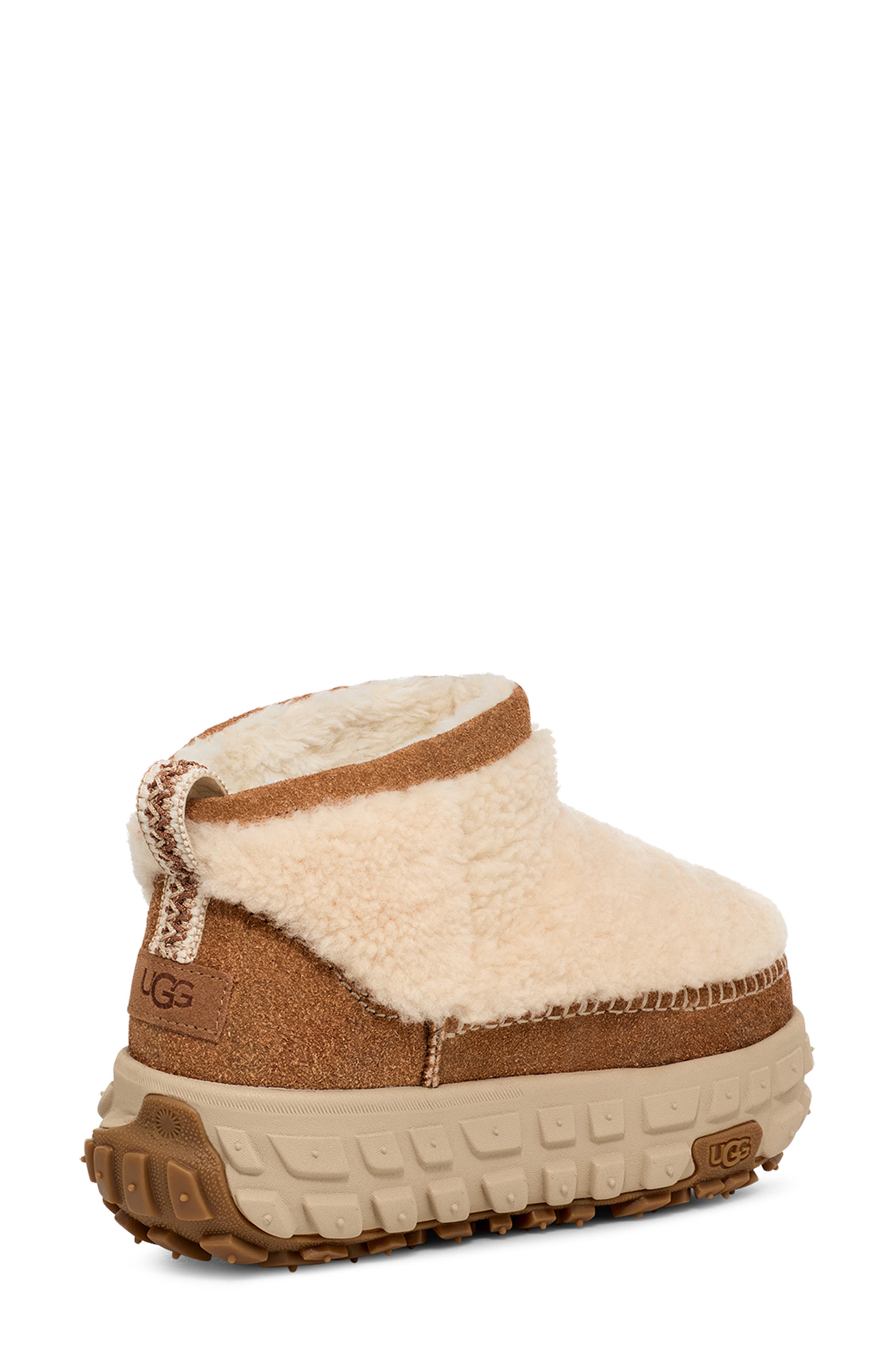 UGG<sup>®</sup> Venture Daze Ultra Mini Genuine Shearling Platform Bootie, Alternate, color, Nat