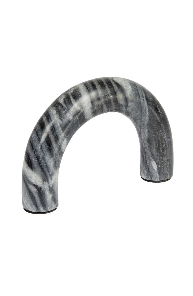 Storied Home Marble Arch Tabletop Shelf Decor, Grey, Main, color, Grey