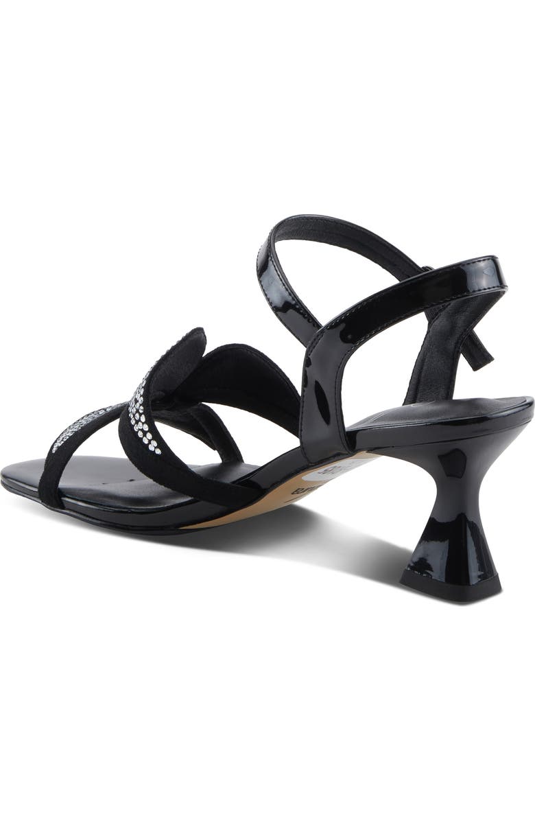 AZURA BY SPRING STEP Decorous Crystal Embellised Sandal, Alternate, color, Black