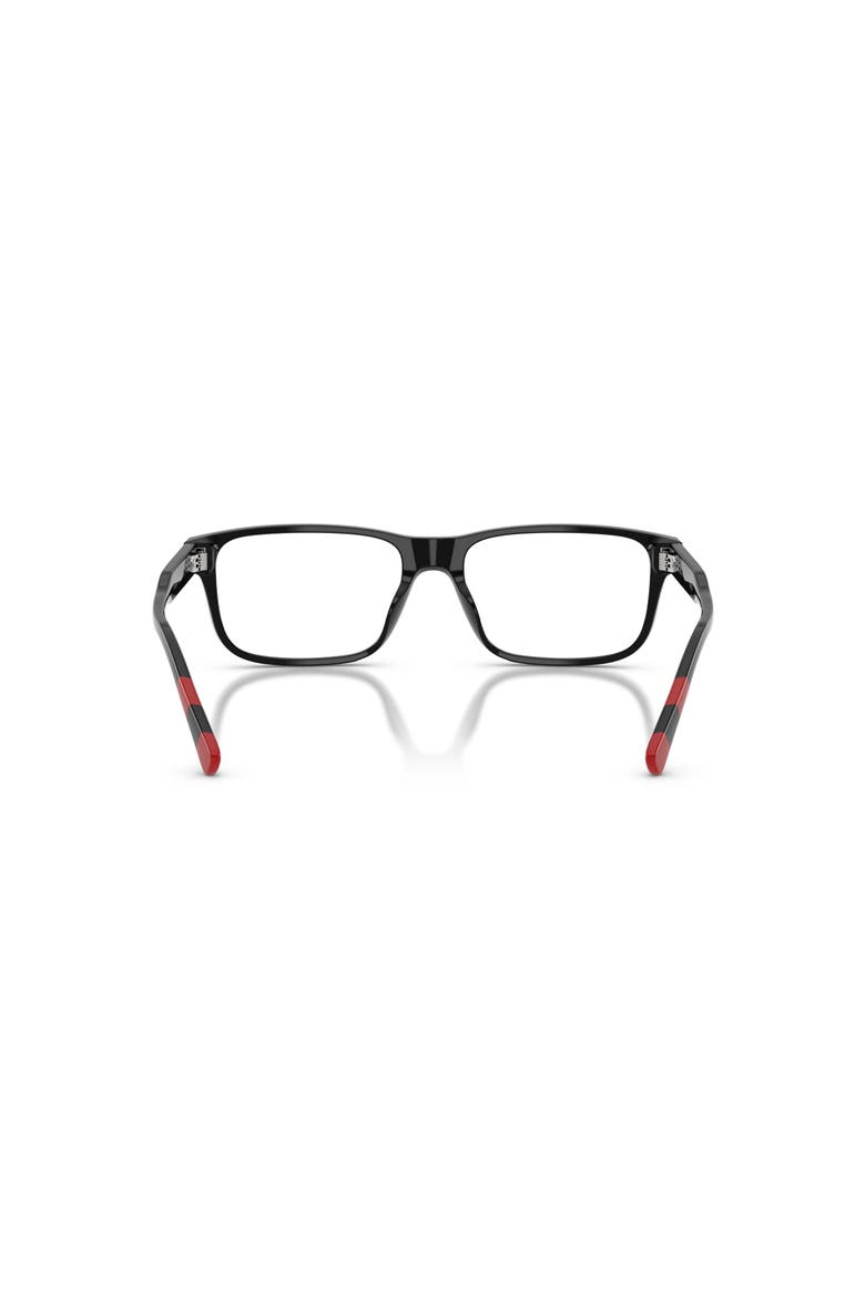 57mm Rectangle optical glasses, Alternate, color, Black