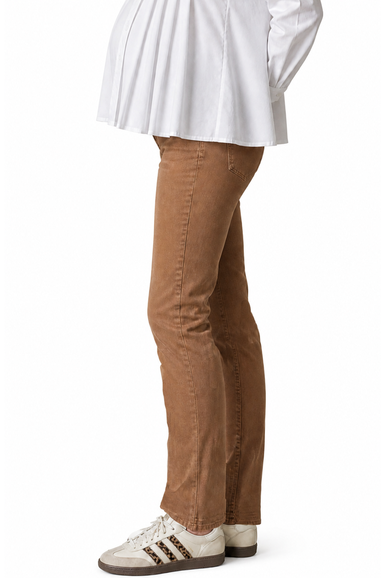 Maternity Pants Regular Fit Isae, Alternate, color, Camel
