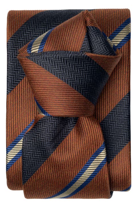Flaminia - Extra Long Silk Jacquard Tie for Men
