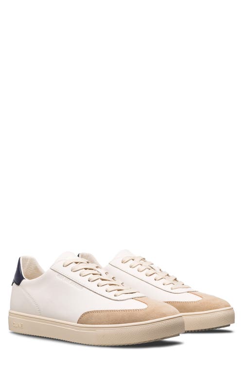 Clae Deane Low Top Leather Sneaker In White