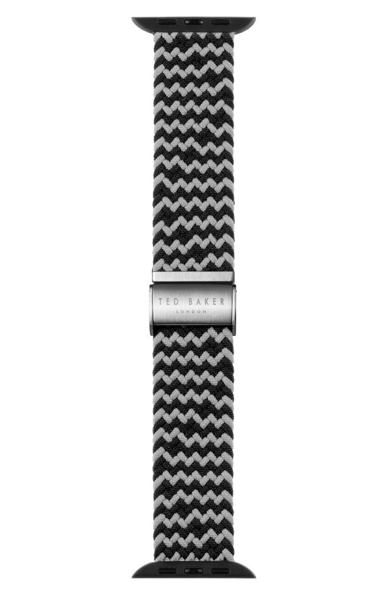 Ted Baker London Braided Elastic 22mm Apple Watch<sup>®</sup> Watchband, Main, color, 