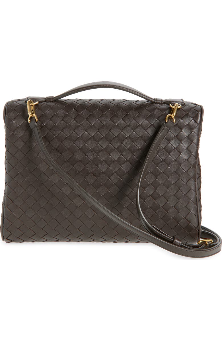 Bottega Veneta Soft Vanity Intrecciato Leather Vanity Case, Alternate, color, 2190 Fondant-M Brass