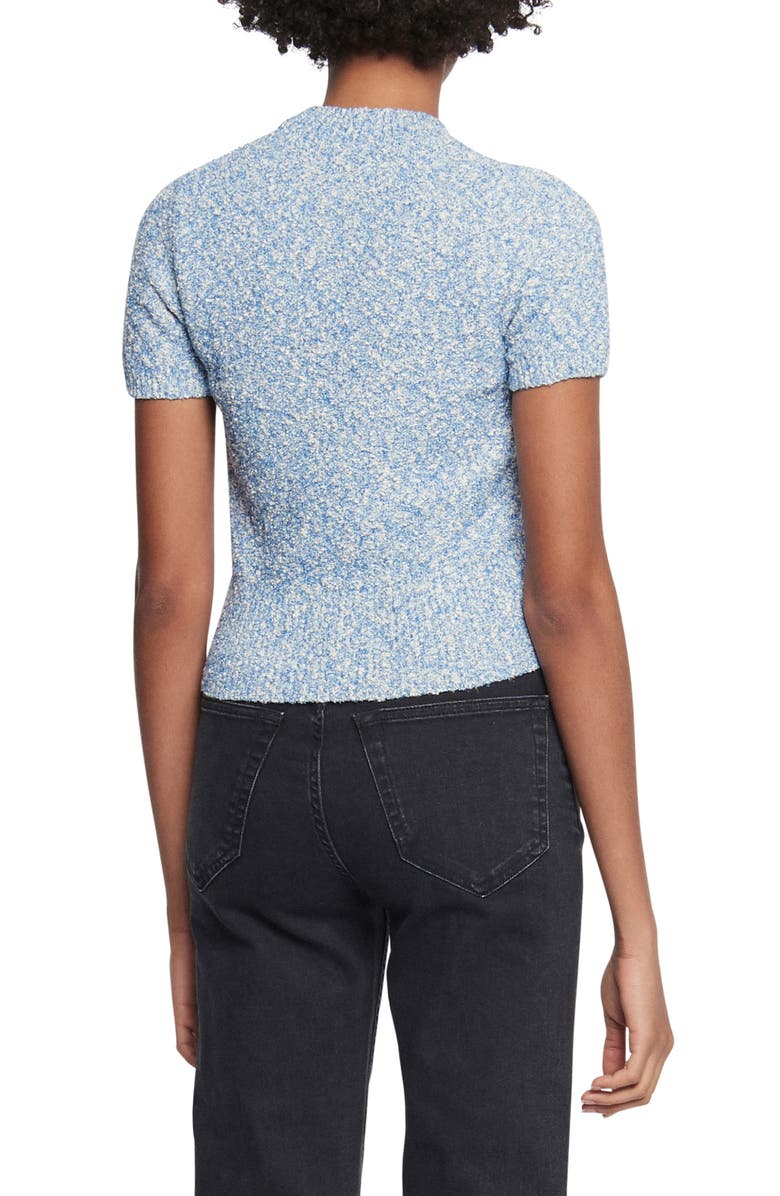 SANDRO Marled Crop Sweater, Alternate, color,