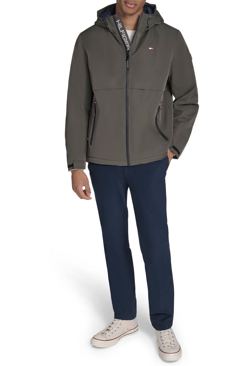 Performance Hooded Jacket, Alternate, color, OLIVE