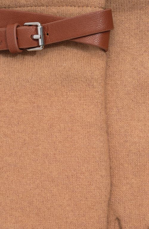 Lauren Ralplh Lauren Criss Cross Belt Glove In Brown