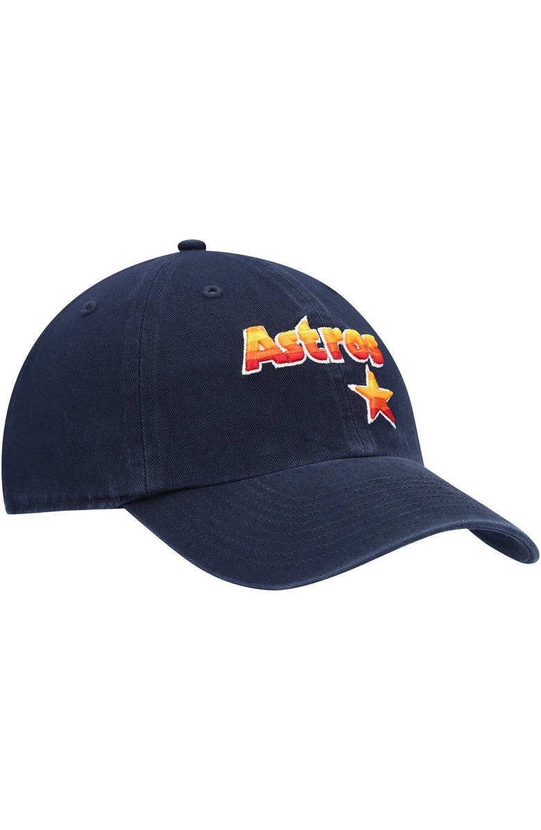 '47 Men's '47 Navy Houston Astros Logo Cooperstown Collection Clean Up Adjustable Hat, Alternate, color, Navy