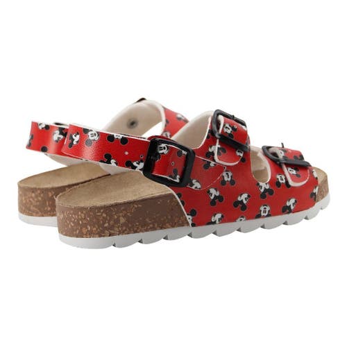 Moa Master Of Arts Master Of Arts Mini Mickey Print Sandals In Red