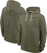 Nike Men's Nike Olive New York Jets 2025 Salute to Service Sideline Standard Issue Dri-FIT Hoodie