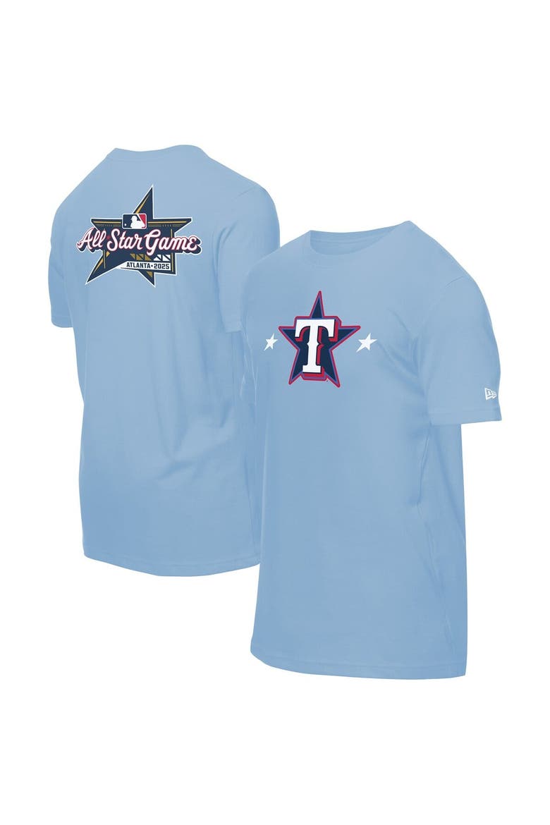 Men's New Era Light Blue Texas Rangers 2025 MLB All-Star Game Workout T-Shirt, Main, color, Light Blue