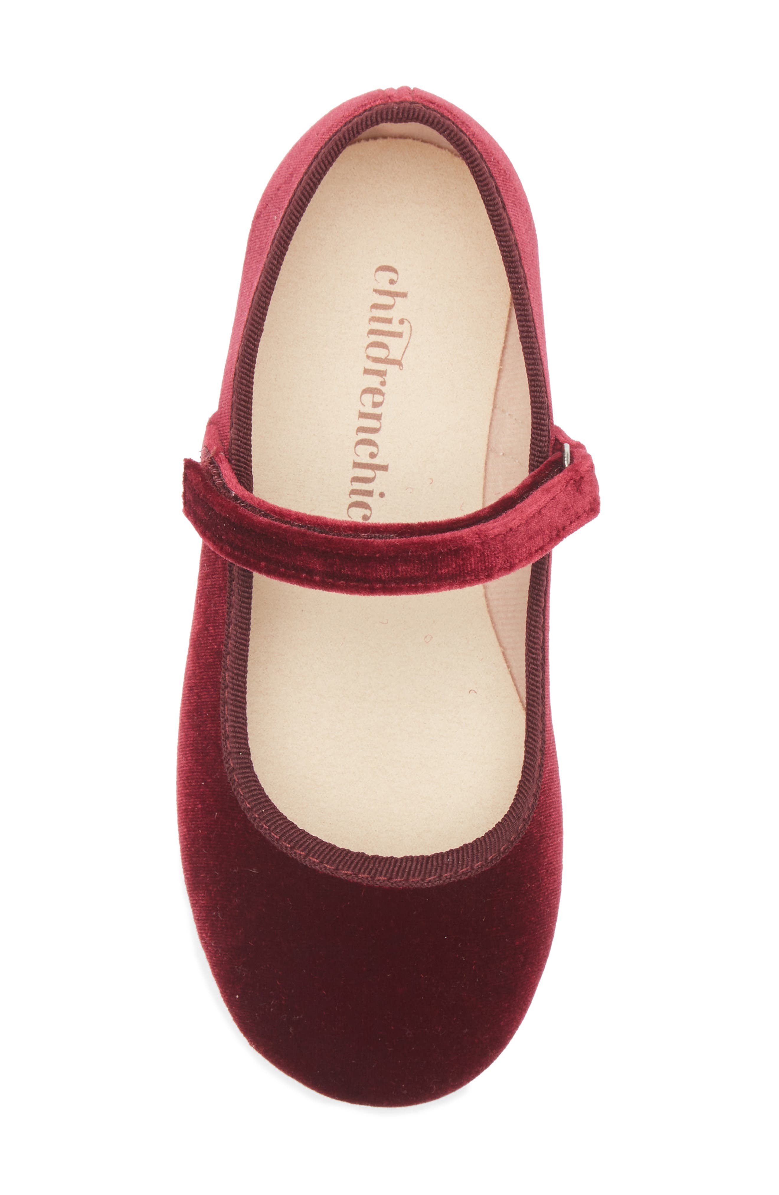 Kids' Cassie Mary Jane Flat, Alternate, color, BURGUNDY