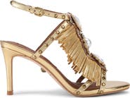 Kurt Geiger London Jewel Fringe Ankle Strap Sandal