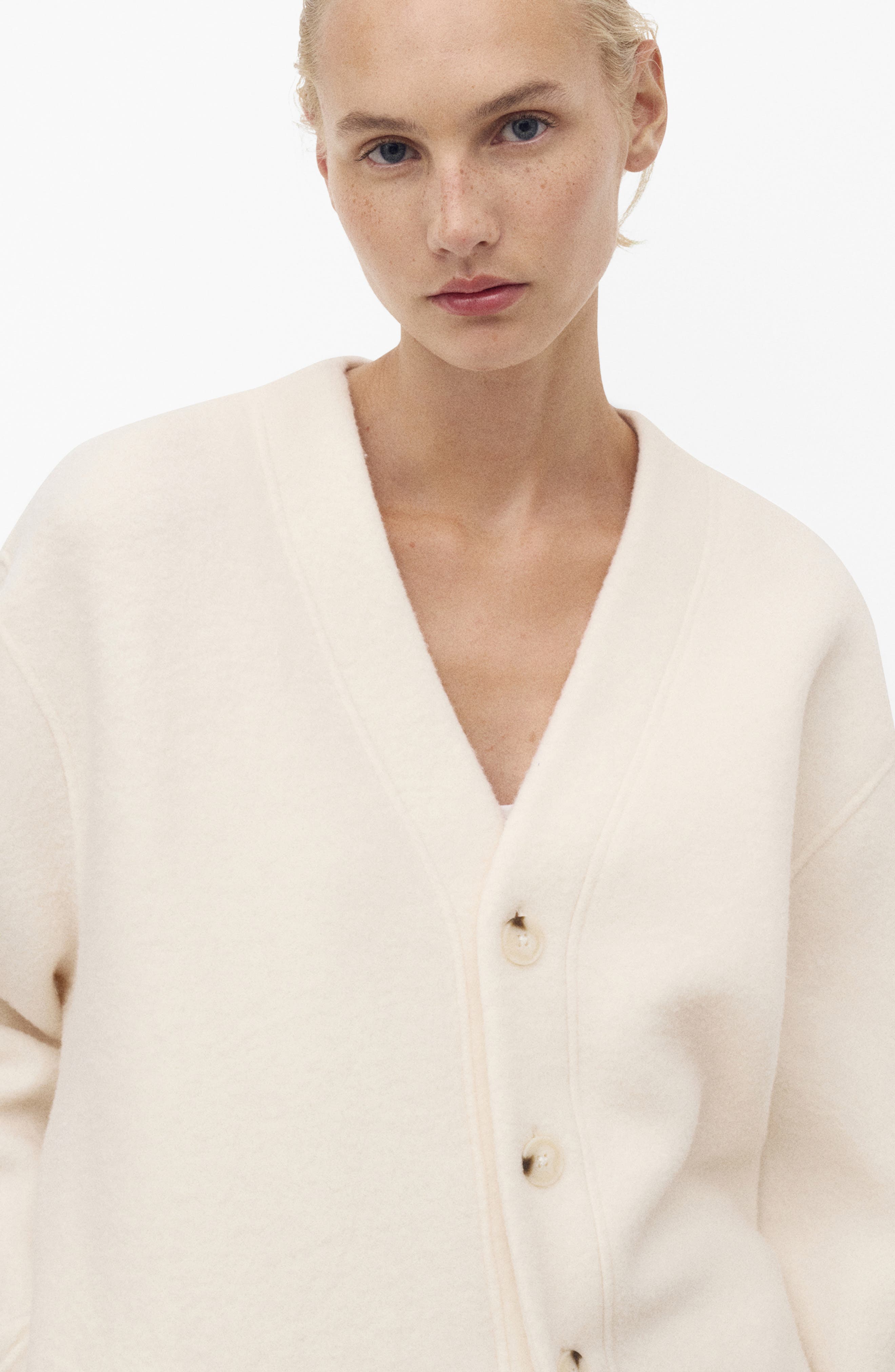 Cotton & Wool Blend Cardigan - image 2
