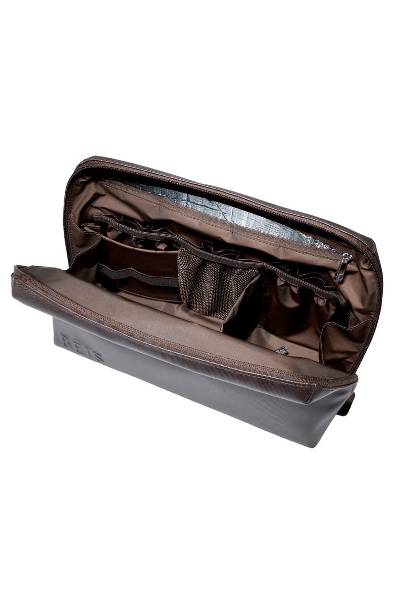 Béis The Large Cosmetics Pouch, Alternate, color, Espresso