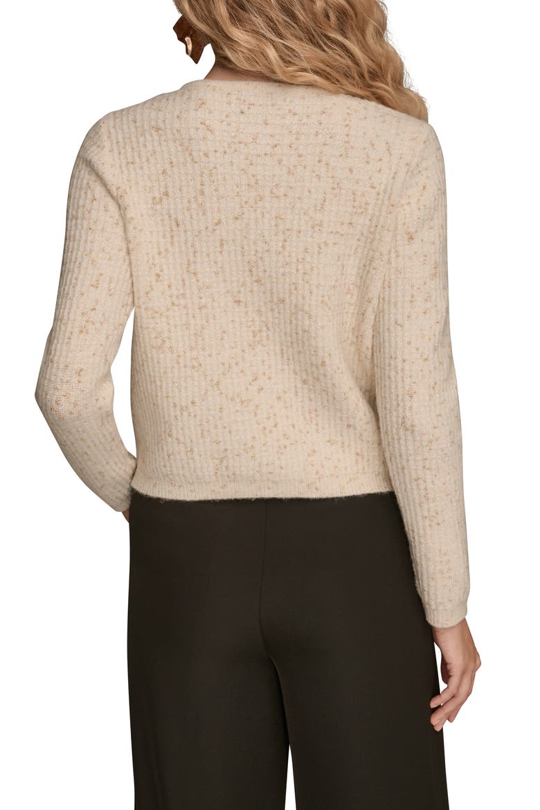 Metallic Cardigan, Alternate, color, CREAM/ GOLD