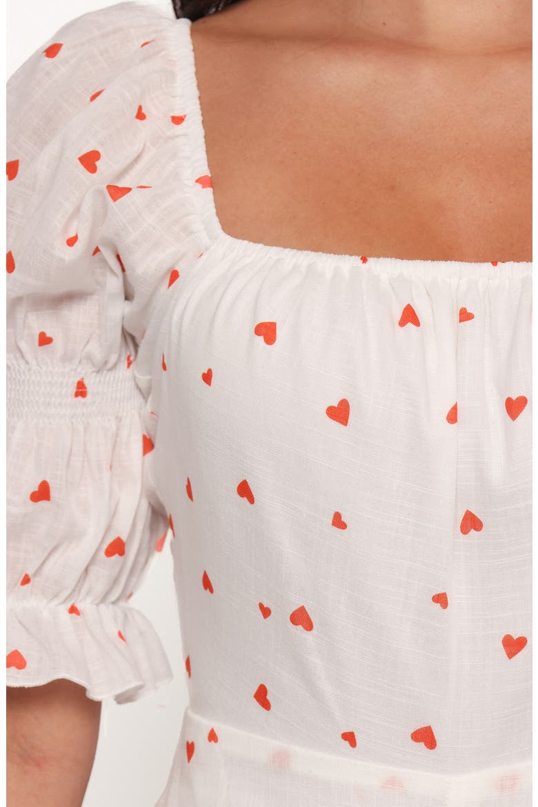 Emerson Cotton Romper, Alternate, color, DITSY HEART