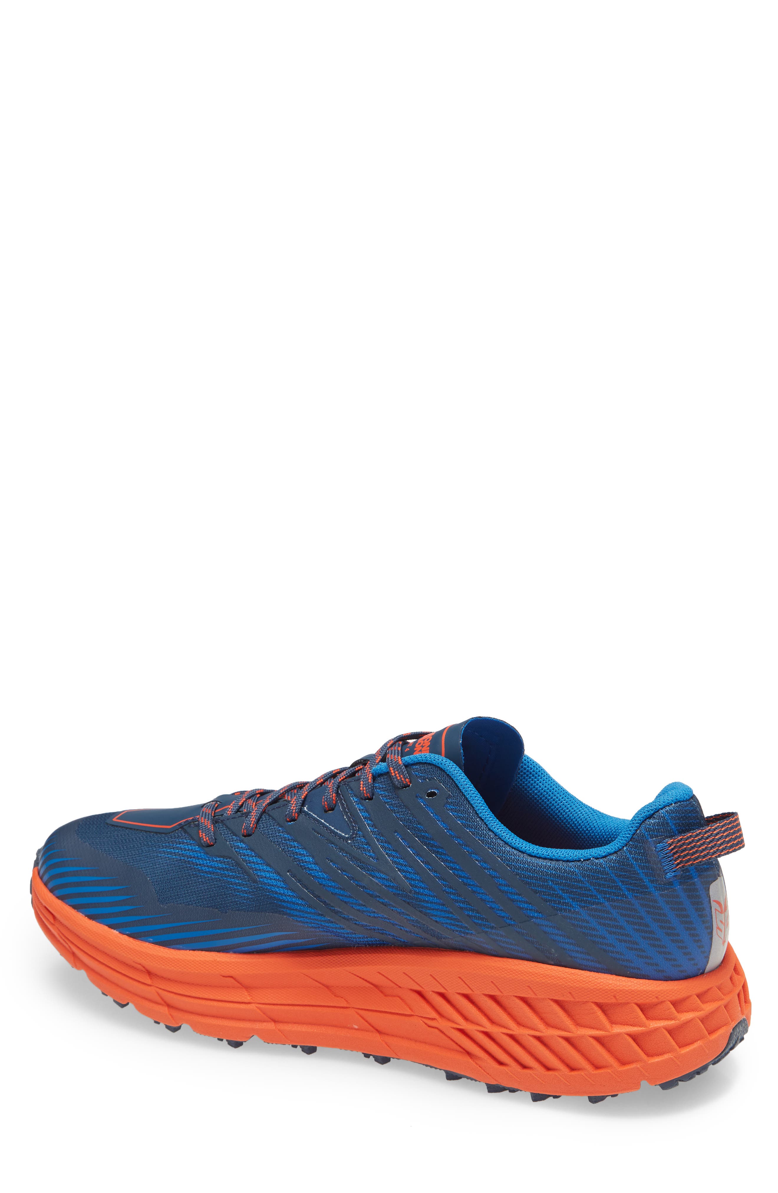 Speedgoat 4 Trail Running Shoe, Alternate, color, MAJOLICA BLUE/MANDARIN RED